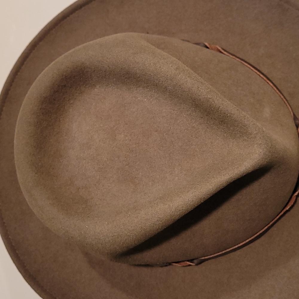 ELAN BLANC Hat w/ leather hat band, EUC, XL - Picture 7 of 10